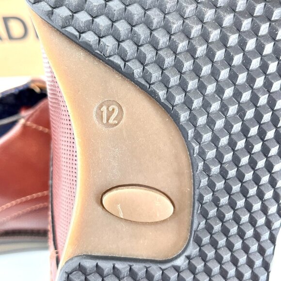 Madden Men Hainz Oxford Shoes Size 12 Brown PU Upper Lace-Up Dress Shoes - Picture 13 of 15